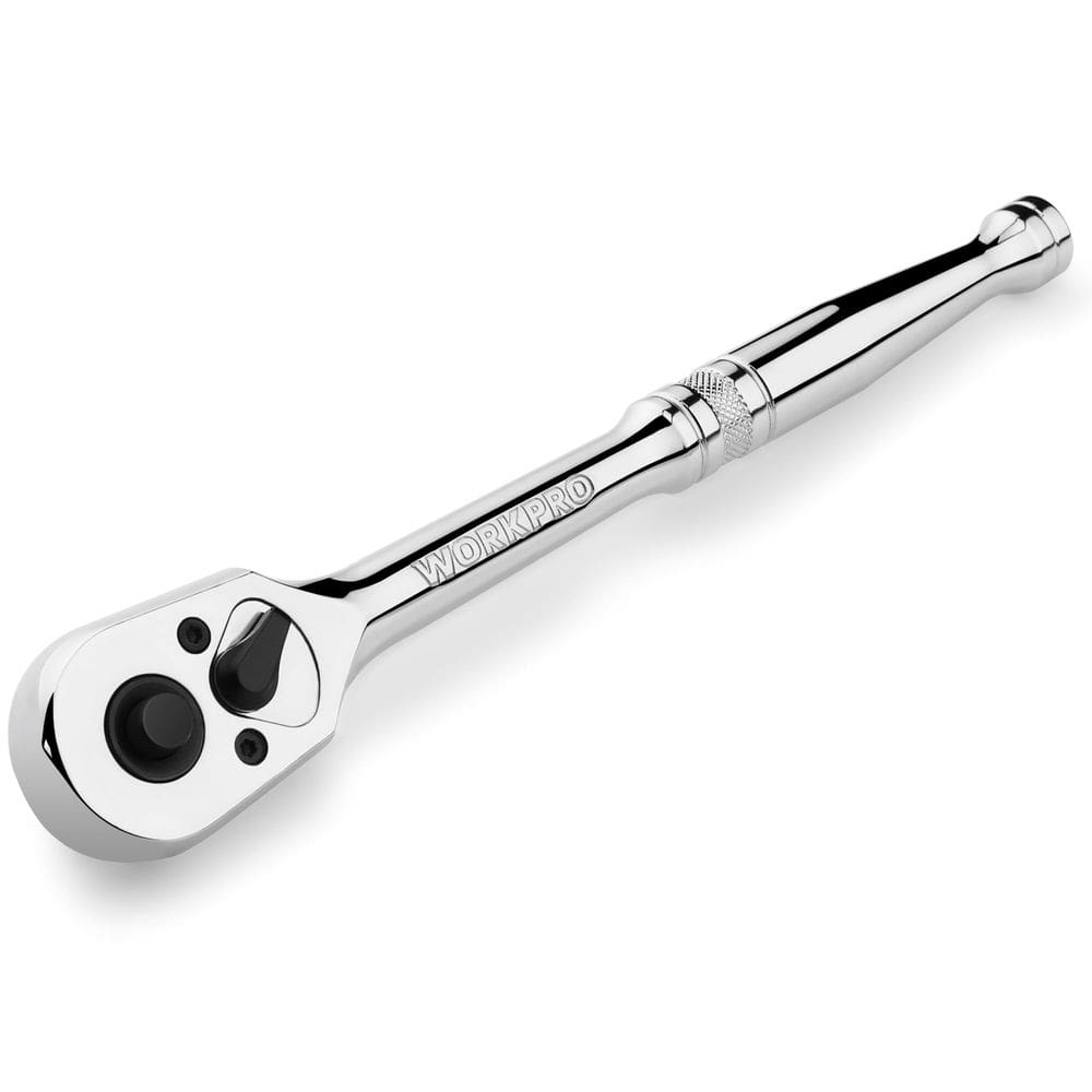 Chave de catraca WORKPRO com acionamento de 1/2" em liga cromada de 72 dentes