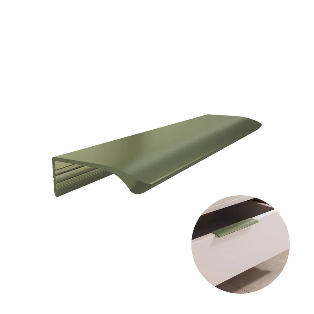 Puxador Aluminio Luna Inox Mate 150mm Rometal
