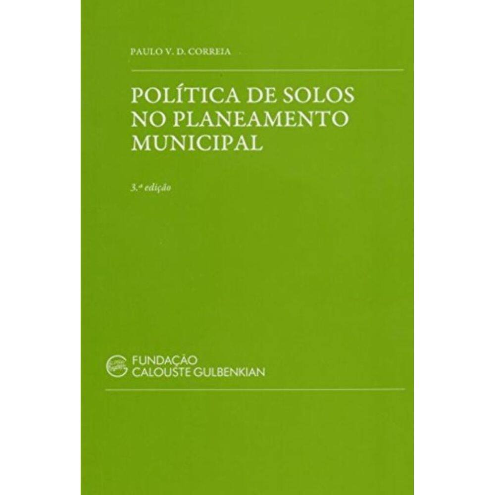Politicas De Solos No Planeamento Municipal