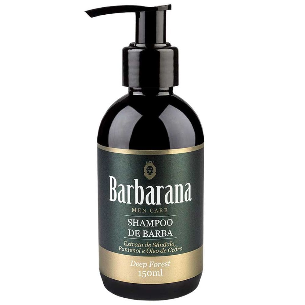 Shampoo de Barba Deep Forest Oriental Amadeirado 150mL Barbarana