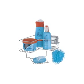 Suporte para Shampoo e Sabonete de Canto c/ Ventosa