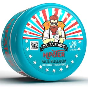 Pasta Capilar Hipster Efeito Seco Fixação Forte 60g Barba Forte