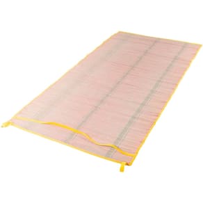 Esteira De Palha Natural Praia Piquenique Com Alça 1,80m X 90cm Versátil Amarelo Bel