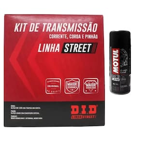 Kit Transmissao Tracao Relacao Moto Fz15 2023 2024 2025 Did Sem Retentor + Motul C2