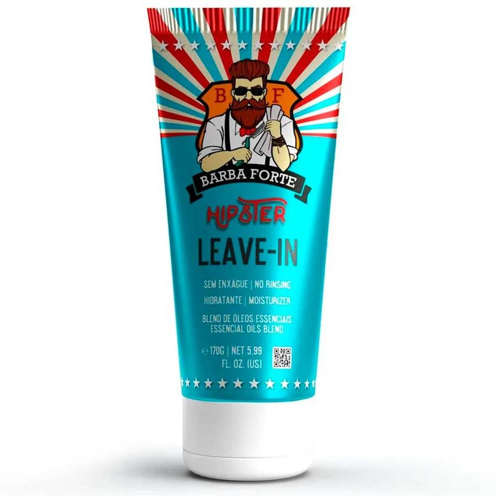Leave-in Para Cabelo Hipster Hidratante Sem Enxágue 170g Barba Forte