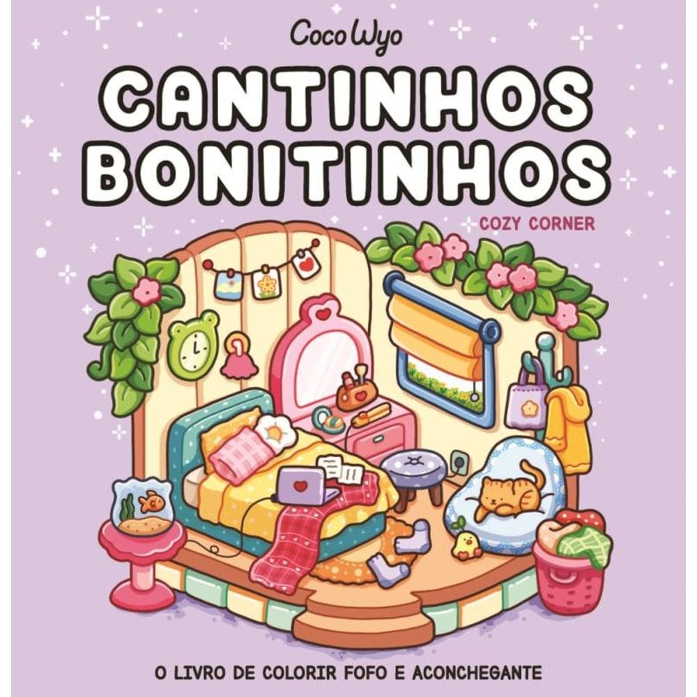 Cantinhos bonitinhos (Cozy Corners) livro de colorir Coco Wyo