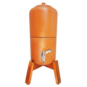 Filtro De Água Barro Para Apartamento Cozinha Bancada Apoio Luxo Suporte