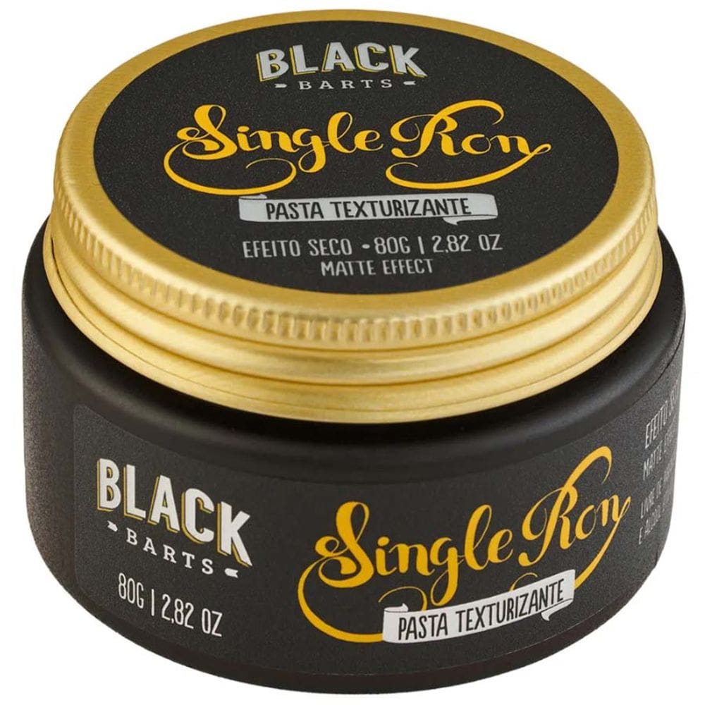 Pasta Matte Efeito Seco Single Ron 80g Black Barts