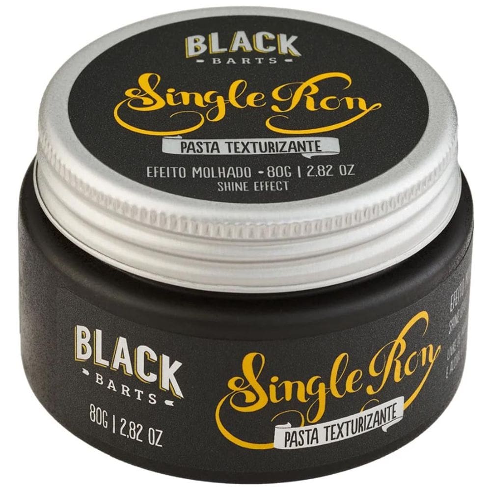 Pasta Efeito Molhado / Brilho Single Ron 80g Black Barts