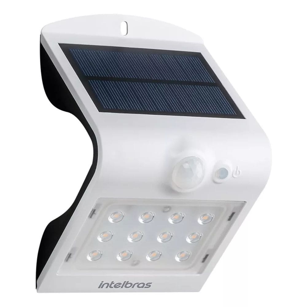 Arandela Solar Integrada Intelbras Asi 220 Luz Branca
