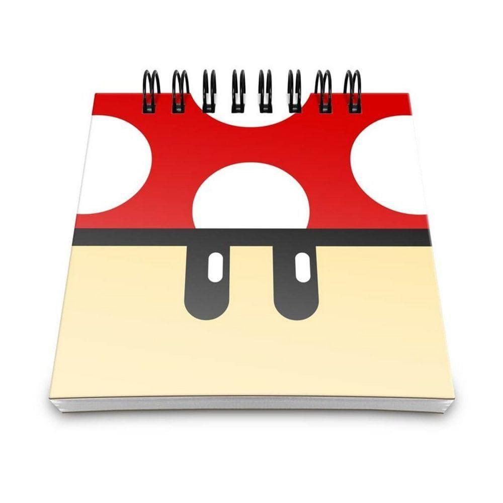 Bloco De Anotações Cogumelo Vermelho Grow Up
