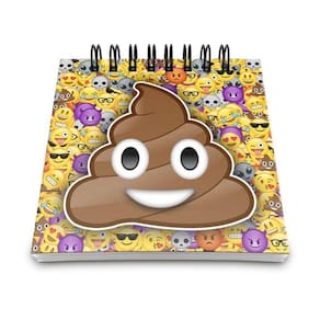 Bloco De Anotações Emoticon - Emoji Cocozinho Poop