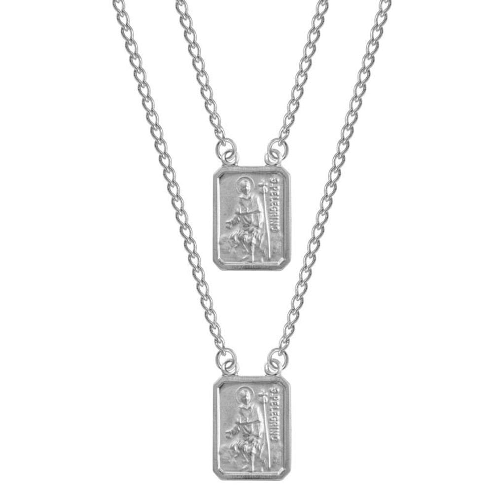 Escapulário de Aço São Pelegrino 14x11mm