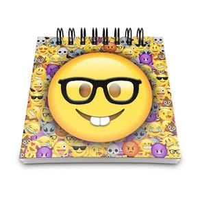 Bloco De Anotações Emoticon - Emoji Nerd Geek