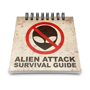 Bloco De Anotações Alien Attack Survival Guide