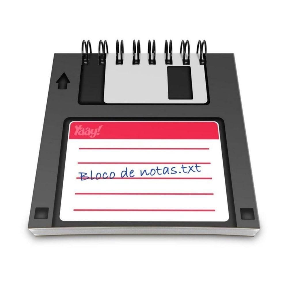 Bloco De Anotações Disquete Floppy Disk