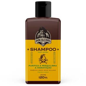 Shampoo para Barba Lemon Bone Siciliano Previne a Queda 120mL Don Alcides