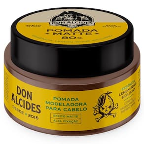 Pomada Matte Alta Fixação Lemon Bone Siciliano 80g Don Alcides