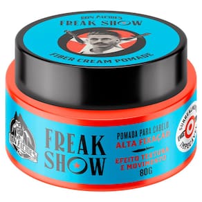 Pomada Fiber Cream Freak Show Textura e Movimento Alta Fixação 80g Don Alcides