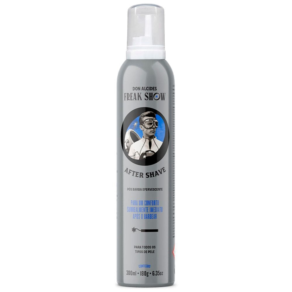 Pós Barba Efervescente 300mL Bancada Barbearia After Shave Freak Show Don Alcides