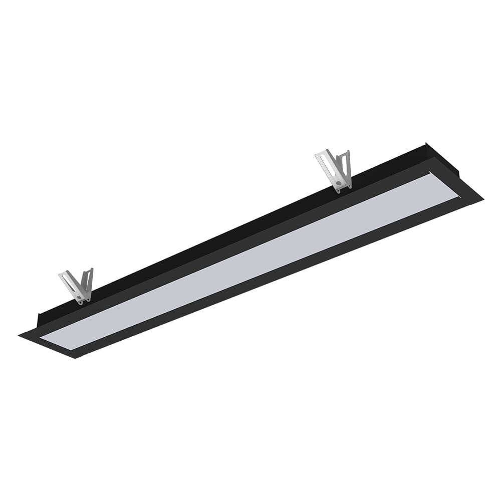 Luminária Embutir Taschibra Vetor Led Linear 35W Bivolt Preto 6500K Frio