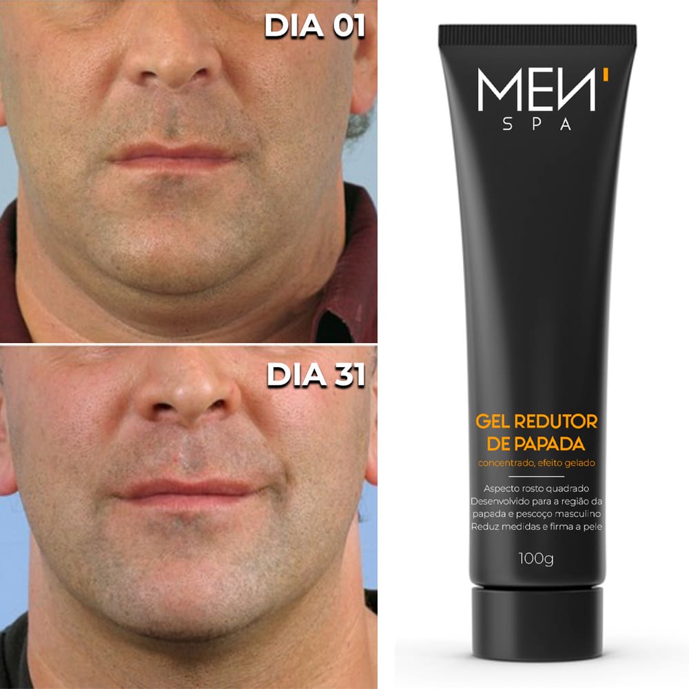 Gel Lipo Papada Afina Rosto e Reduz Queixo Duplo 100g Menspa
