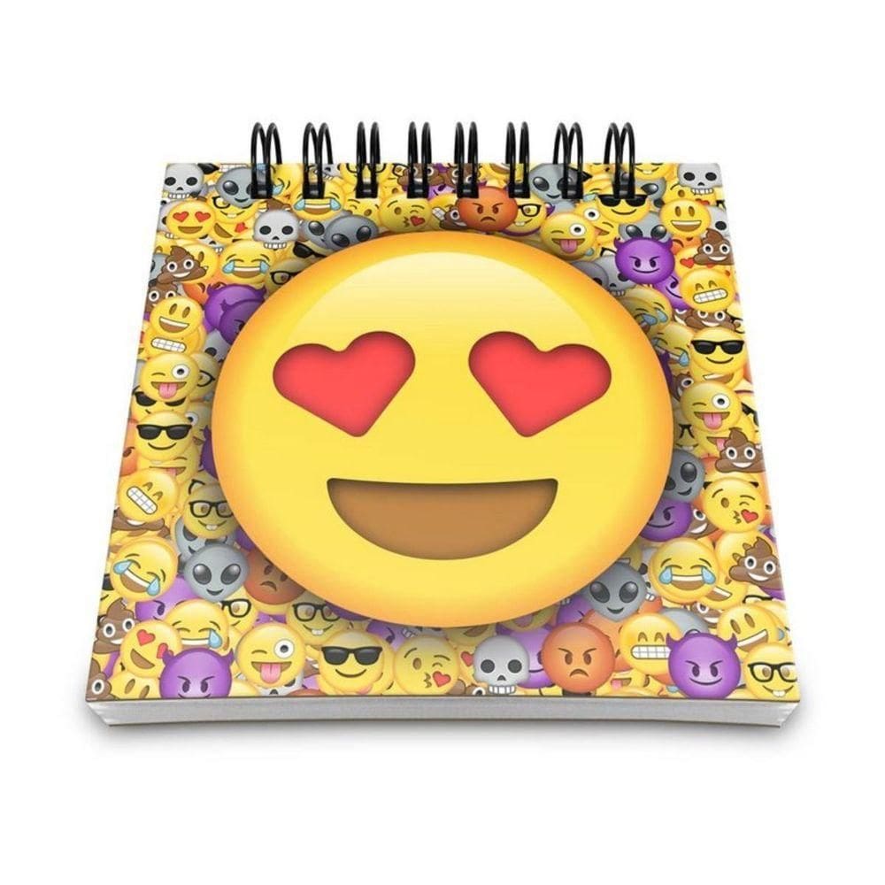 Bloco De Anotações Emoticon - Emoji Amor