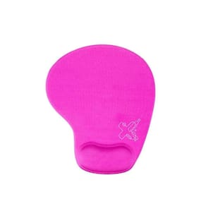 Mouse Pad Ergonômico Com Apoio Em Gel Rosa - Maxprint
