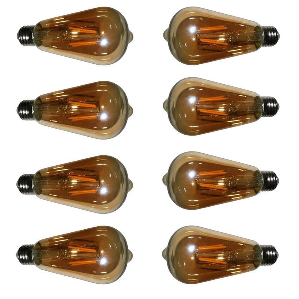 Lampada Led Multi Filamento Kit 8 Unidades Retro Vintage Bivolt 30w Iluminaçao Casa Jardim Decoraçao