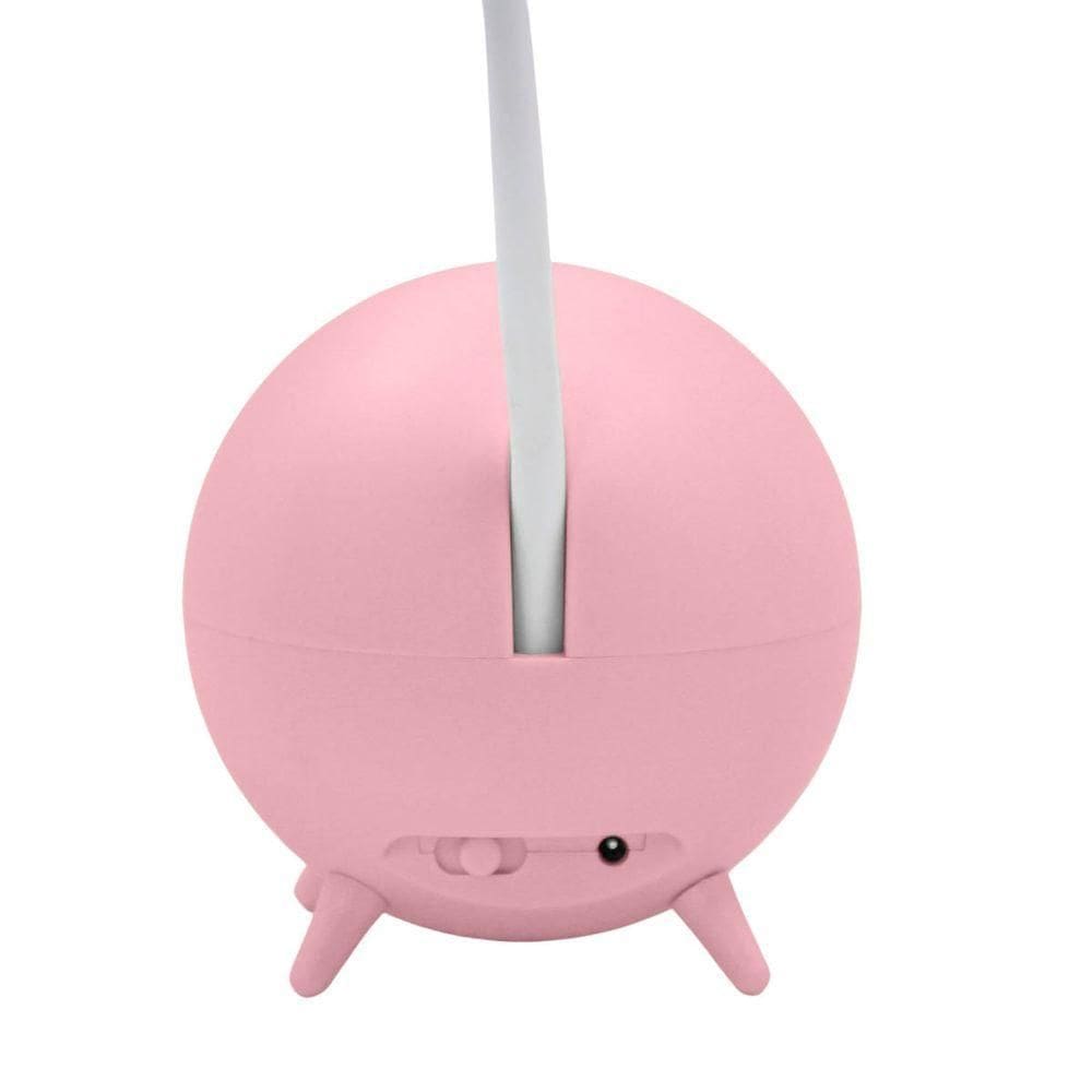 Luminaria de Mesa Decorativa Usb Portatil Articulavel Abajur P- Leitura Estudo Astronauta rosa