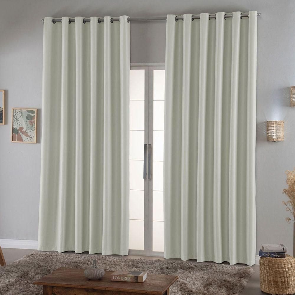 Cortina Requinte Blackout 4,00m X 2,70m - Palha