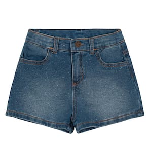 Shorts jeans infantil menina Brandili Azul