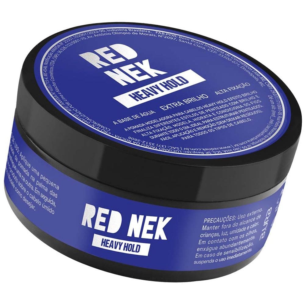 Pomada Heavy Hold Alta Fixação Extra Brilho 70g Red Nek