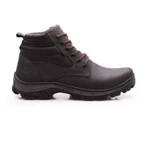 Bota Coturno Segurança Trabalho CA Couro Picker Café