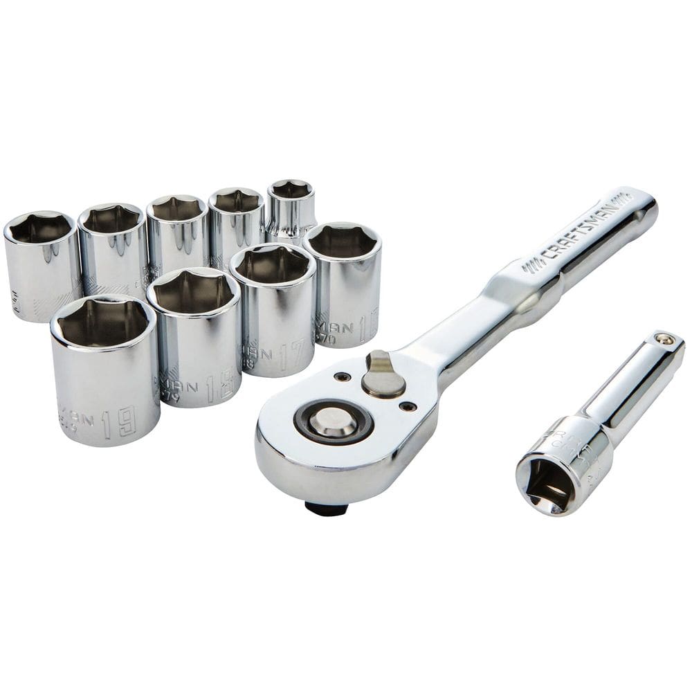 Conjunto de ferramentas mecânicas Craftsman 3/8 Drive SAE 11 peças