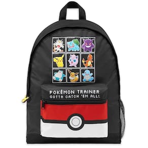 Mochila escolar infantil Pokémon Pikachu Eevee Pokeball