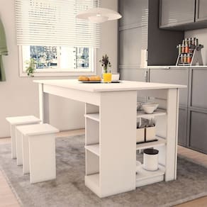 Mesa de Jantar 4 Lugares Harmonia Branco - Panorama Móveis