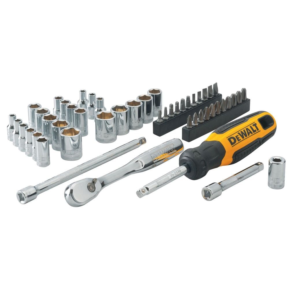 Conjunto de ferramentas mecânicas DEWALT DWMT81610T 1/4” Drive 50 peças