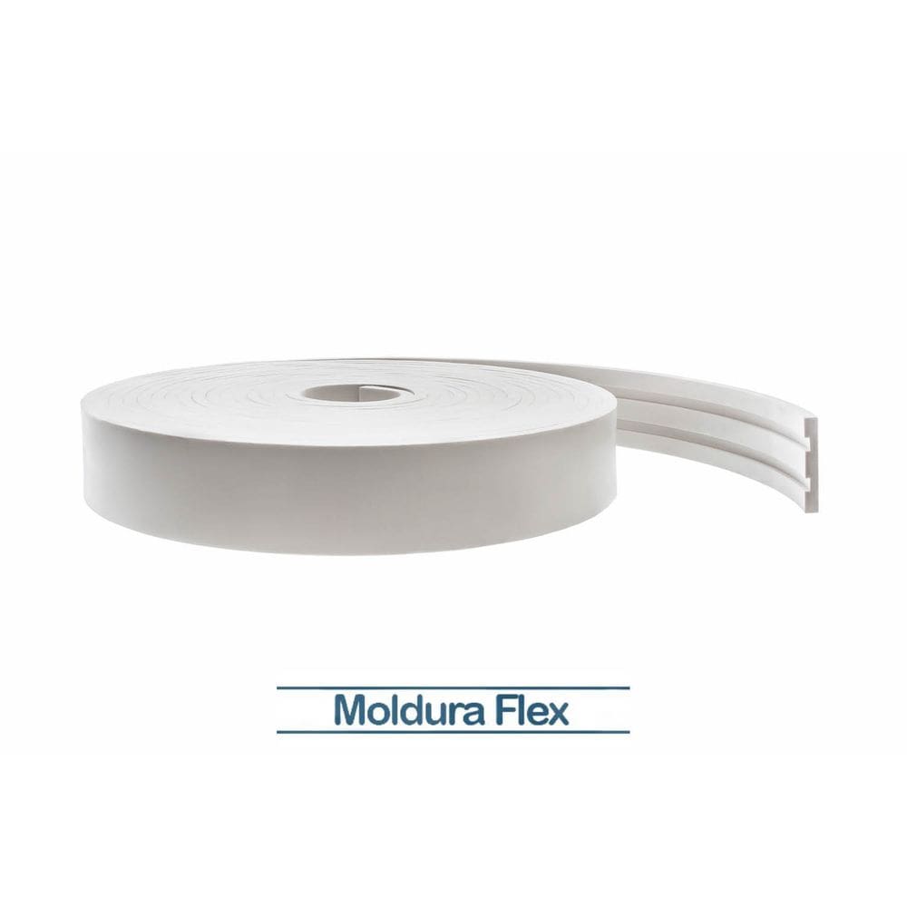Rodapé Eva Flexível Autoadesivo 7cm x 1cm Siena 50 Metros
