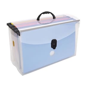 Maleta Arquivo Dello Plast c/ 10 Pastas Suspensas Coloridas