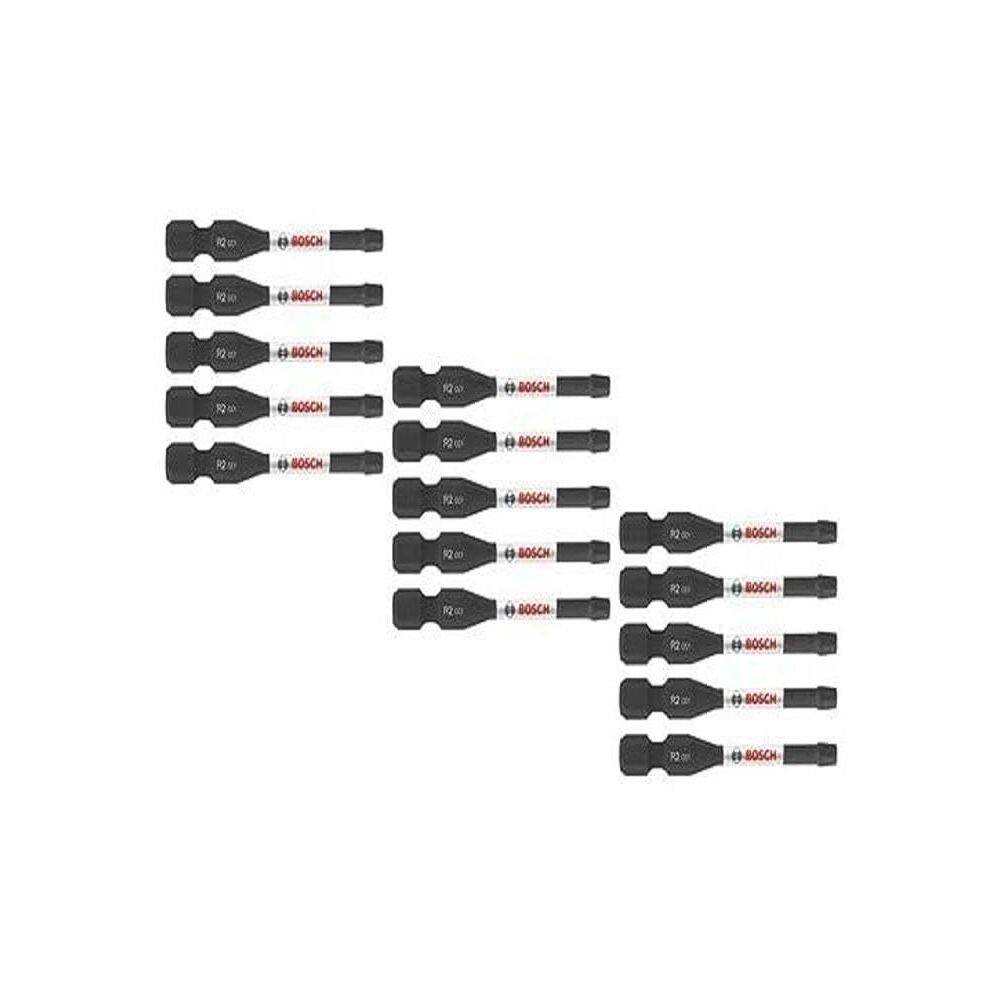 Brocas elétricas para aparafusar BOSCH ITDSQ2215, pacote com 15, #2 Square