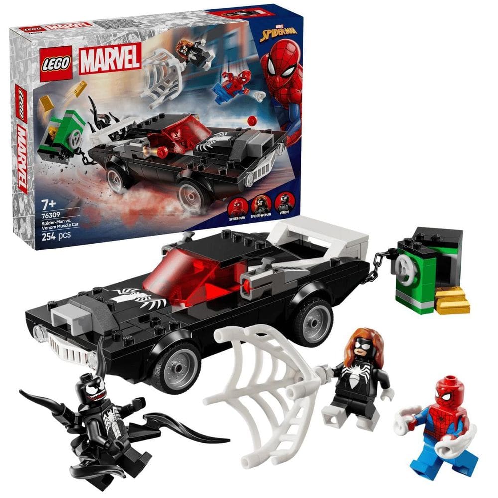 Lego Marvel Homem Aranha Vs Carro Venom 254 Peças 7+ 76309