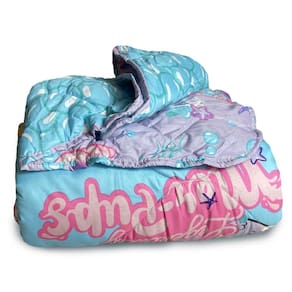 Edredom Dupla Face Microfibra Solteiro Estampado Patrulha Canina Menina 1,40 m x 2,10 m Com 1 Peça Lepper