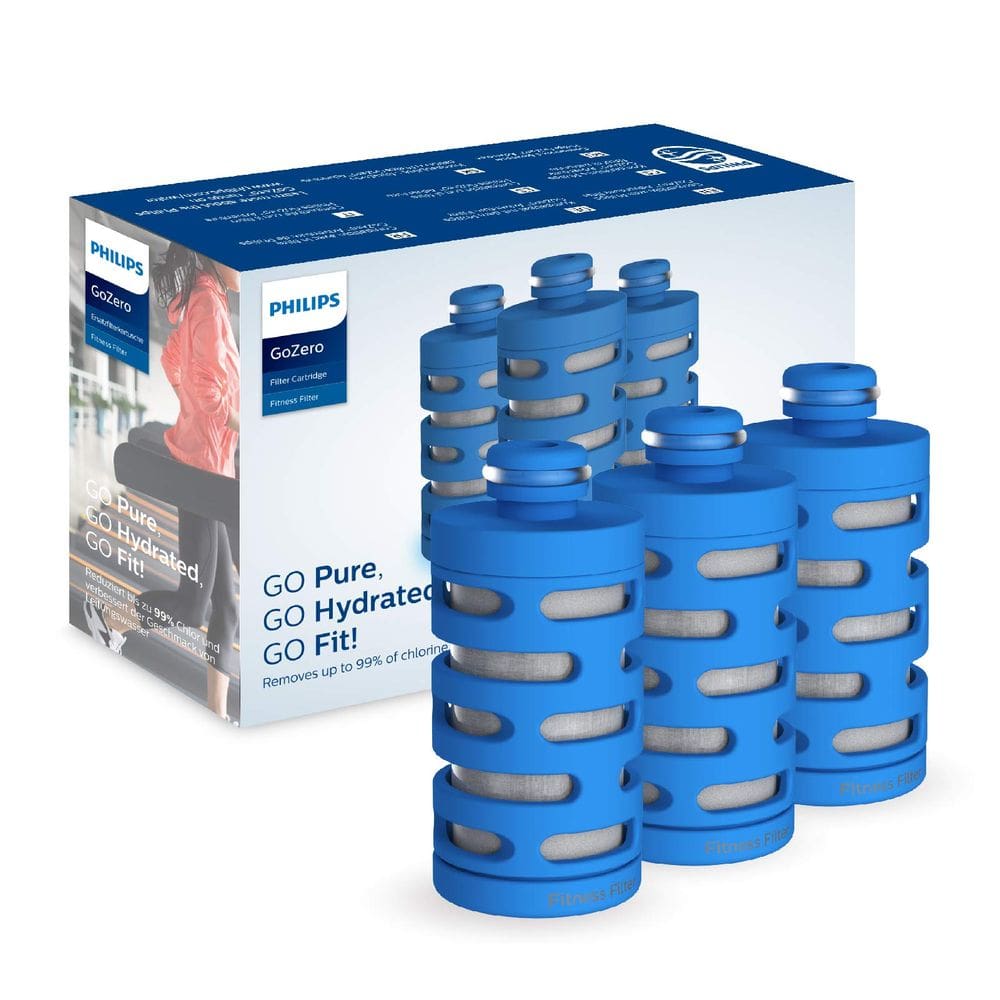 Cartucho de filtro de reposição Philips Water GoZero Fitness