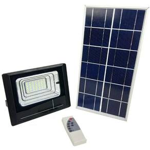 Refletor Luminaria Solar 50w holofote kit Placa Sensor Energia Solar Iluminaçao Casa Rua Predio Residencia