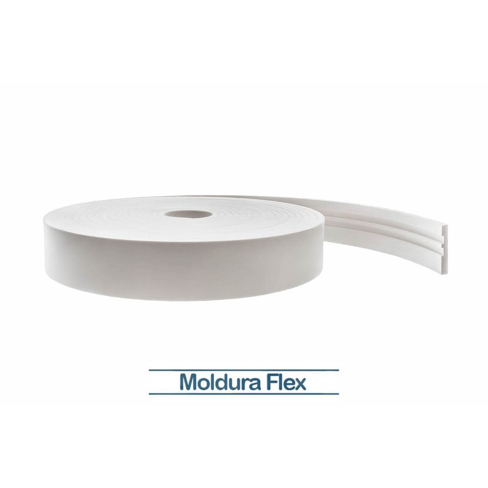 Rodapé Eva Flexível Autoadesivo 7cm x 1cm Napoli 18 Metros