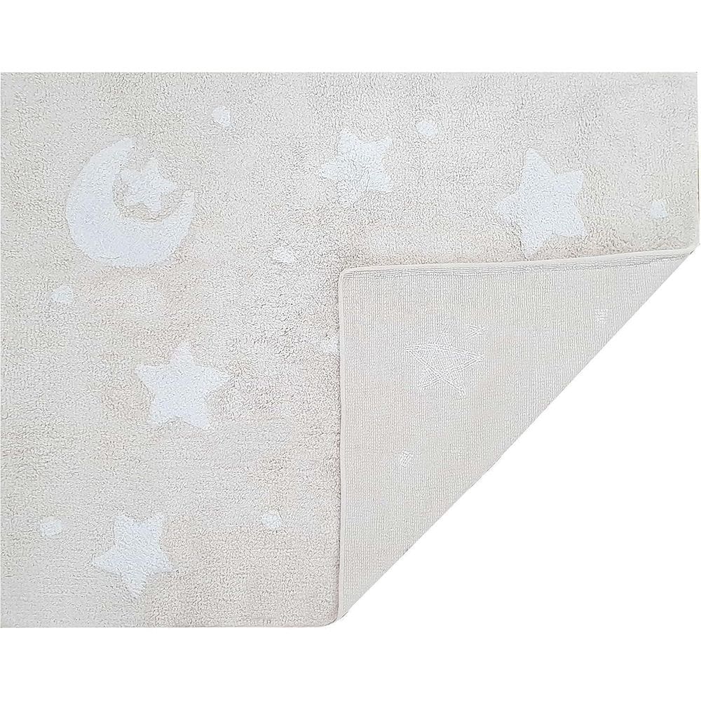 Tapete Sky Bege E Branco Estrelado 160X120 - Nina & Co.