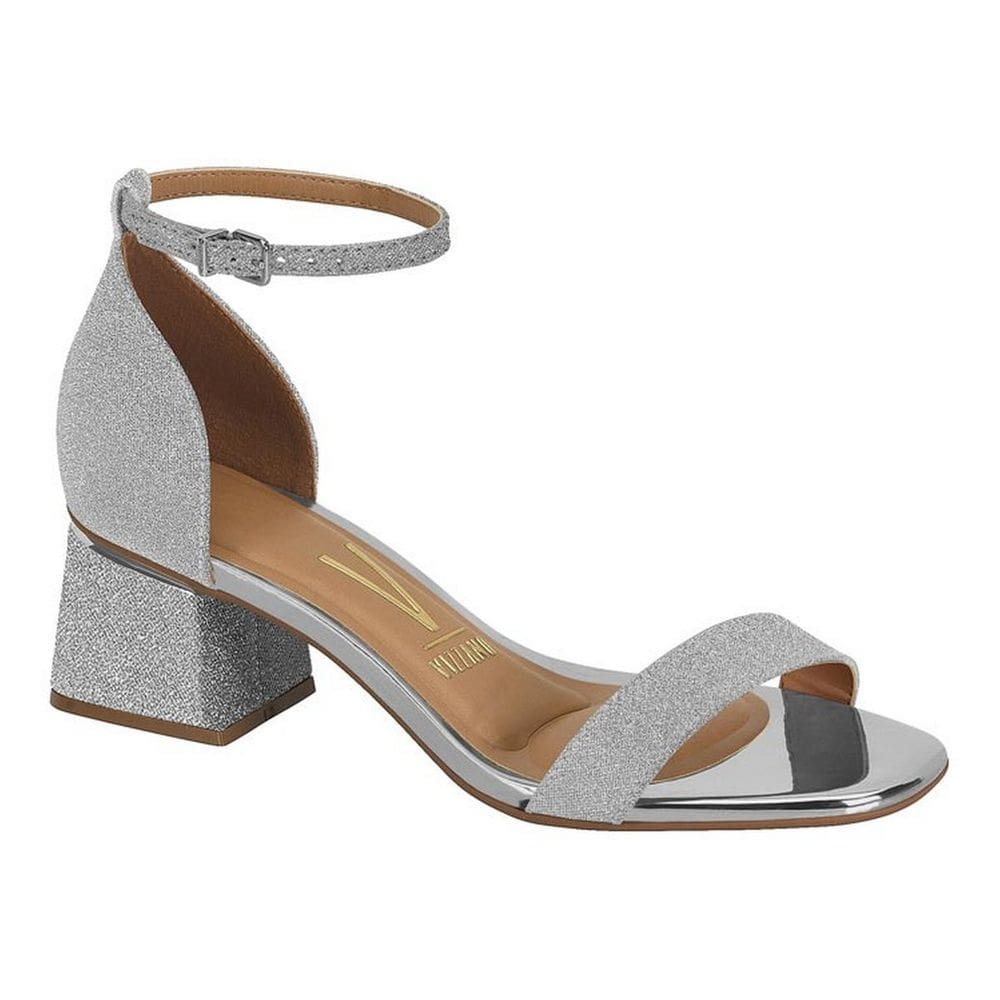 Sandalia Feminina Vizzano Calcanhar Fechado Gliter 6428.104