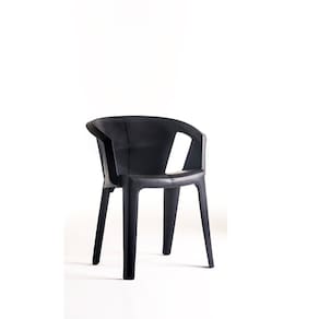Cadeira para Jardim Una 72,6cm X 46cm X 42cm Preto