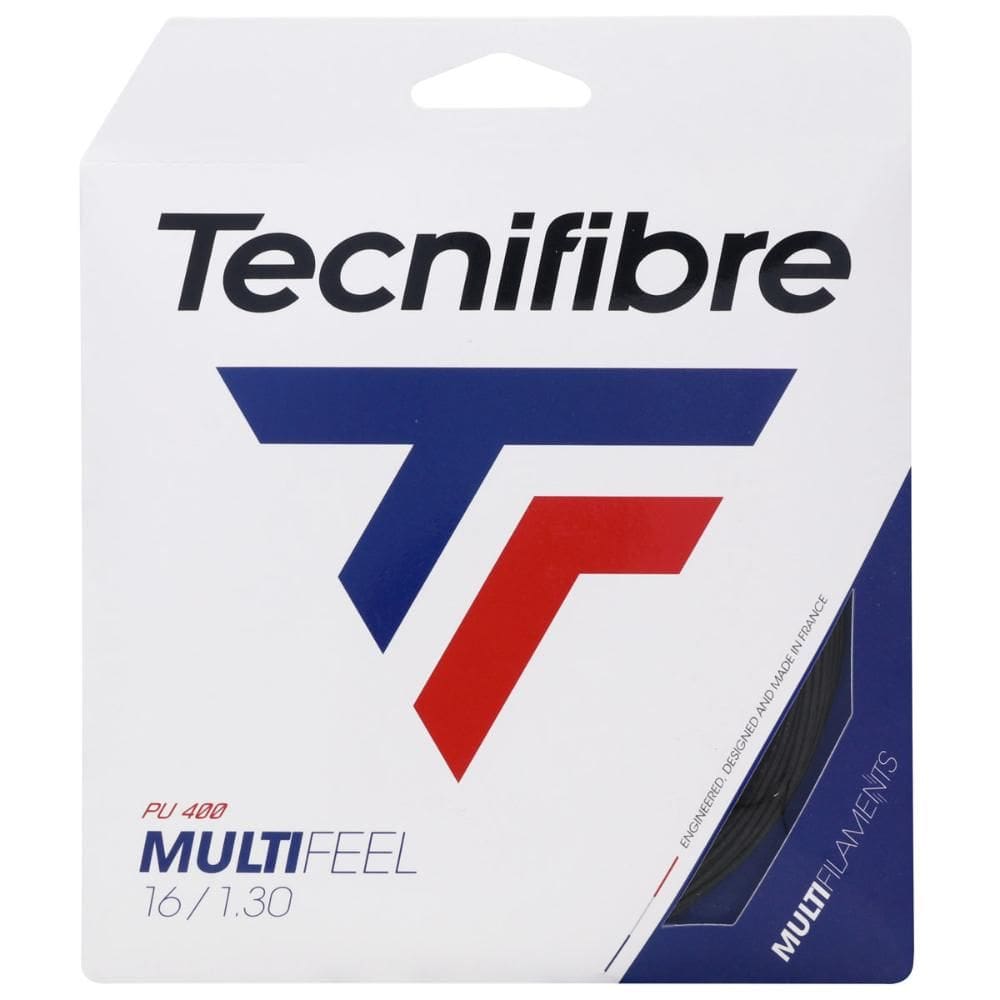 Corda Tecnifibre Multifeel 16 1.30mm - Set Individual - Preta